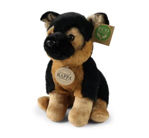 Rappa Plüschhund Deutscher Schäferhund sitzend 23 cm SOFT COLLECTION, ECO-FRIENDLY